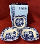 Spode Blue Italian Dipping Dishes, Set Of 3 Brand New Box. Fixed Price $39.99.