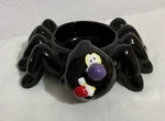 Ganz Halloween Spider Candy Dish Bowl With Face Black Ceramic Table Decor. Fixed Price $14.24.