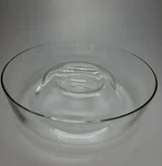 Ambrosia Vintage Collection Chip & Dip Glass Bowl 1990S 11X3". Fixed Price $15.99.