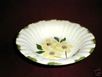 Blue Ridge Colonial Yellow Flower Green Daub Cheerful 9-3/8 Round Vegetable Bowl. Fixed Price $8.99.
