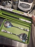 Bread Kife And Salad Servers Botanic Garden Portmeirion. Fixed Price $20.99.