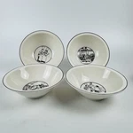 Set Of 4 Epoch Collection "le Restaurant" Cereal Soup 6.5" Bowls New In Box. Fixed Price $49.99.