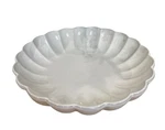 Scalloped Edge Stoneware Serving Bowl White 2PC Hearth & Hand With Magnolia. Fixed Price $74.14.