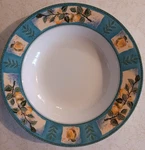 Mikasa Ultima+ Sunshine Orchard Large Rim Soup Bowls 9 1/2' HK702. Fixed Price $12.99.