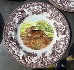 Spode Woodland Hare Rabbit Dinner Plate 7.75 Made England S3422 Wildlife Hunt. Fixed Price $29.99.