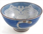 Smiling Blue Cat Porcelain Bowl 4.5IN #HY54/B. Fixed Price $14.99.