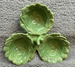 John Derian For Target Artichoke Three Section Stoneware Serving Bowl Green. Fixed Price $31.99.
