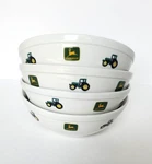 John Deere Gibson Soup Bowls 7 X 1/2 Tractor Logo Set Of 4. Fixed Price $50.00.