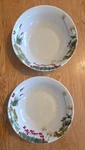 Set Of 2 Paula Deen Southern Rooster Salad Bowls 1/8 In. Retired Handpainted. Fixed Price $34.98.