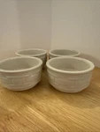 Longaberger Woven Traditions Pottery Berry Bowls Set Of 4 - Ivory. Fixed Price $30.00.