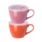 Bowller 30OZ Porcelain With Lid Handle For Soup, Salad, Cereal Inst. Fixed Price $31.26.