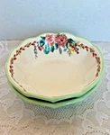 Pioneer Woman Painted Meadows 7.27" Floral Green Cereal Bowls Set. Fixed Price $29.99.