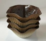 Italian Bormioli Rocco Croque Waffle Ice Cream Bowls Set Of 4 Biscoti Spray On. Fixed Price $80.00.