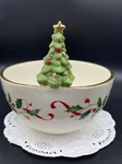 Lenox 893505 Holiday Bowl 5.5 With Christmas Tree. Fixed Price $16.00.
