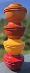 Tupperware # 1436-21 22 Bowls Storage Container Harvest Colors Pc. Fixed Price $11.00.