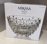 Mikasa Palazzo Crystal Bowl 8.9 In Brick Beehive Modern Decor New. Fixed Price $49.99.