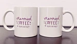 Bed Bath & Beyond Set "married Taste Better" Mugs 12 Oz .coffee Cups. Fixed Price $18.00.