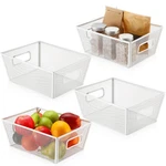 4 Pcs Wire Storage With Handle Metal Baskets Mesh Pantry Organize.... Fixed Price $45.41.