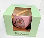 Pusheen Ramen Bowl And Chopsticks Pink Set By Enesco New Box. Fixed Price $14.99.