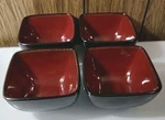 Set Of Four Gibson Elite Couture Soho Lounge Square Bowls. Fixed Price $19.99.