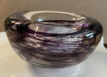 Vtg Amethyst Artland Hand Blown Glass Bowl-votive Tea Light Candle Holder. Fixed Price $20.00.