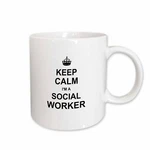3DROSE Keep Calm Im Social Worker - Job Pride Funny Profession Gift Mug. Fixed Price $17.99.