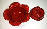 Vtg Pv Pleasant Village Italy Cabbage Covered Soup Bowl 4" High X 6" Wide. Fixed Price $29.97.