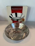 Tramontina 18/10 Stainless Steel Bread Fruit Basket Bowl 9.5" New Box Brazil. Fixed Price $31.99.