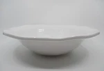 Squared Ruffle Melamine Round Serving Bowl - 12" X 3" 1108D. Fixed Price $39.98.