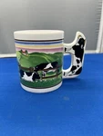 Cow Lovers Coffee Mug Tea Cup With Cattle Farm Scene & Handle Artmark. Fixed Price $9.99.