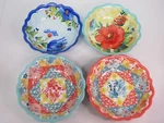 Pioneer Woman Melamine Dinner Bowl Floral Delaney Patchwork Medley 44OZ 8.6" New. Fixed Price $13.99.