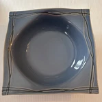 Studio Nova Square Mystic Cove Blue 10" Round Serving Vegetable Bowl Euc. Fixed Price $9.99.