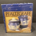 New Old Stock Vtg Pfaltzgraff Villa Flora Creamer & Sugar Bowl Pottery Mexico. Fixed Price $13.95.