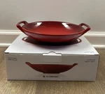 "cerise" Le Creuset 8" Stoneware Wok Dish Bowl Nwt 28 Oz Cherry Asian Cuisine. Fixed Price $80.99.
