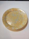 Bennington Potters 1628YA Yellow Agate Plate 3/4" Vermont. Fixed Price $27.99.