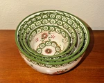 Temp-tations By Tara Old World Set Of 4 Green Nesting Bowl New. Fixed Price $39.99.