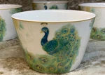 Beautiful 222 Fifth Lakshmi Peacock Dessert, Appetizer Snack Bowls Set Of 4 New.. Fixed Price $49.99.