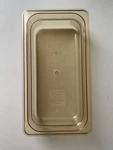 Cambro 1/3 Size Amber High Heat Plastic Food 1/2" Deep 32HP150 H-pan. Fixed Price $19.99.