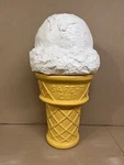 Blow Mold Giant Plastic Ice Cream Cone Display Vanilla Scoop Safe Cup. Fixed Price $41.65.