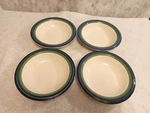 Set Of 4 Pfaltzgraff Ocean Breeze Rimmed Soup Cereal Bowls 8 " Usa Blue. Fixed Price $17.99.