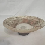 Vintage Arte Murano Silk Glass Bowl By Valenti Footed 7.25 Casa Elite. Fixed Price $35.00.