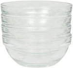 Set Of 4 Stackable 3.5-INCH Serving/mixing Prep Clear Glass Bowls.. Fixed Price $15.89.