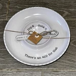 Mud Pie Home Melamine Outdoor Collection Chip And Dip Set Dish Spreader White. Fixed Price $21.00.
