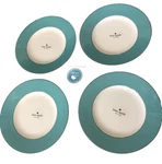 Kate Spade Lenox Plates SET/4 Rutherford Circle Turquoise 9" 2 Sets Avail New. Fixed Price $109.99.