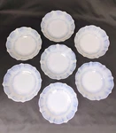 American Sweetheart Depression Glass Monax Cereal Bowls Set Of 7. Fixed Price $39.60.