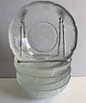 Vtg Arcoroc Fleur Fruit Dessert Bowls 4.75" Embossed Petals Avail Sold Separat. Fixed Price $9.97.