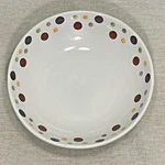 Pampered Chef Simple Additions Polka Dot 8 1/4" Bowl 1106D Pasta Serving Salad. Fixed Price $19.95.