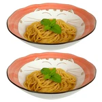 Set Of Japanbargain Smiling Cat Porcelain Shallow Bowl, Pink 8-1/2IN S-2479X2. Fixed Price $28.95.