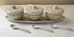Temp-tations Old World Yellow 10 Piece Melamine Condiment Set Bowls Spoons Tray. Fixed Price $28.00.