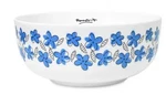 Romero Britto Bone China Bowl 42.2 Oz. Blue Flowers 3" 7.5" New Box. Fixed Price $14.99.